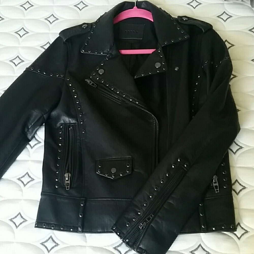 Faux leather jacket